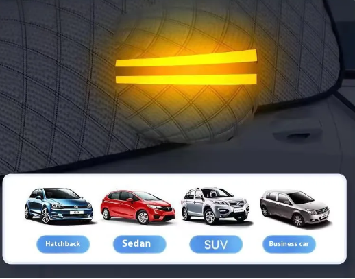 Car snow blocking magnetic sunshade