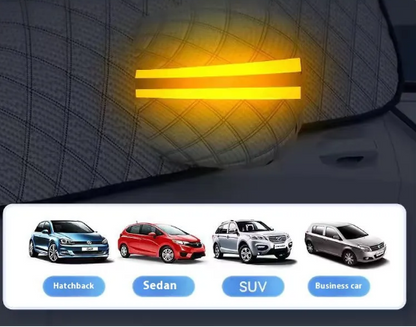 Car snow blocking magnetic sunshade