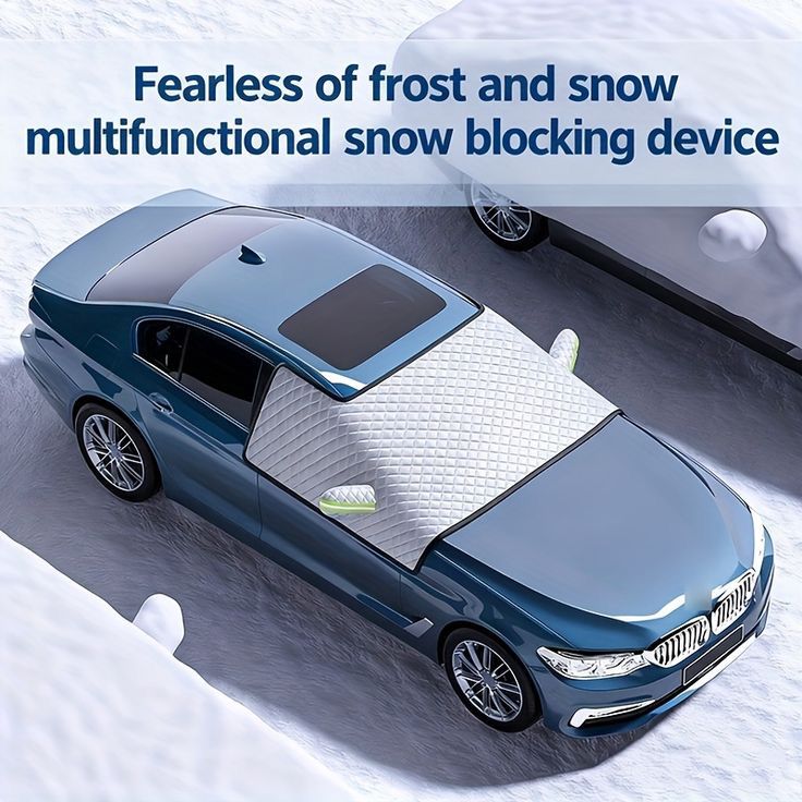 Car snow blocking magnetic sunshade