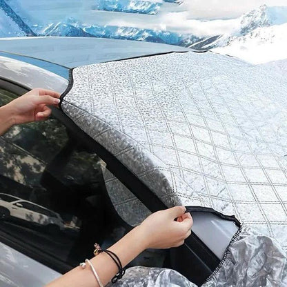 Car snow blocking magnetic sunshade