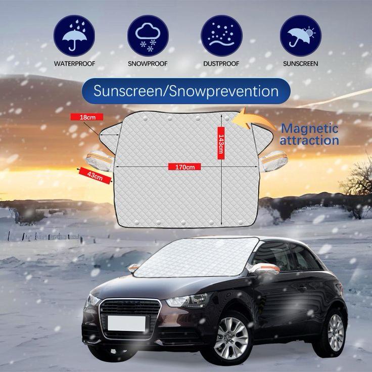 Car snow blocking magnetic sunshade